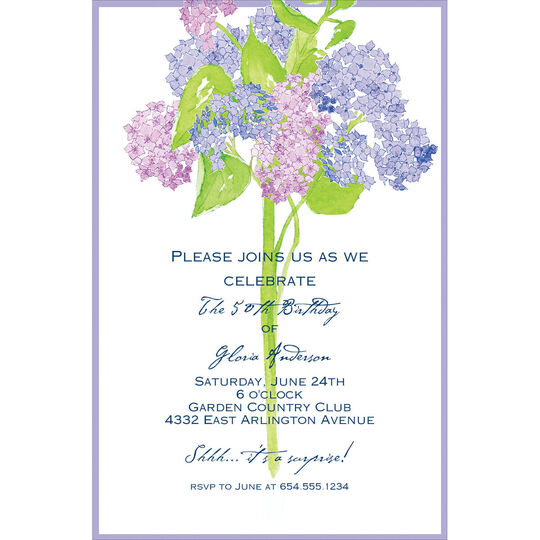 Hydrangeas Invitations